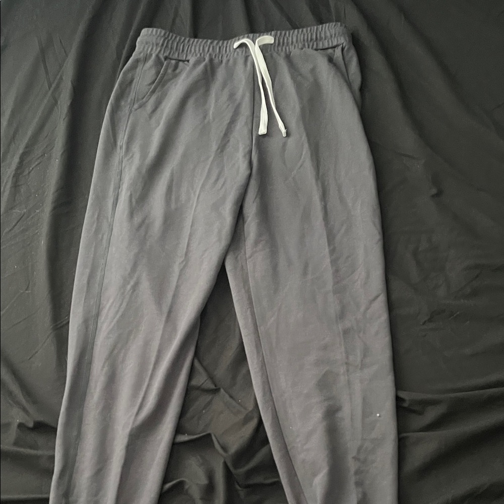 Men's Dark Gray Joggers with Drawstring